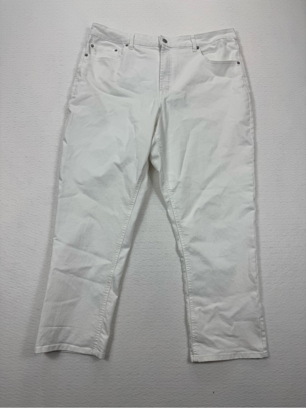 Frye High Rise Straight Leg Summer White Jeans Size 16 / 34